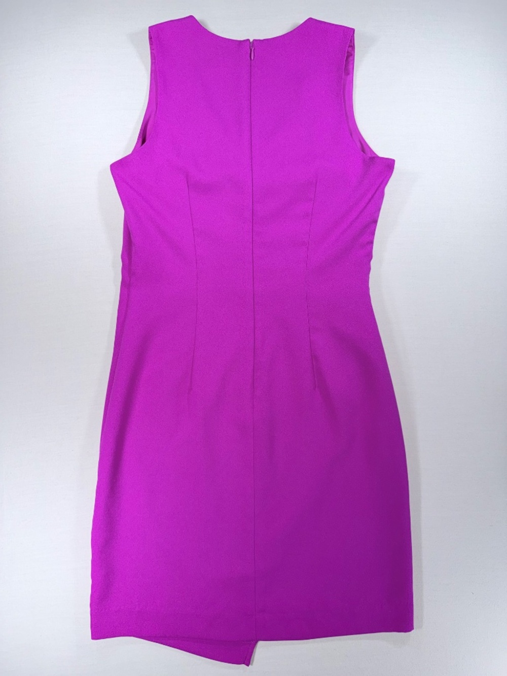 🌟Host Pick🌟 Banana Republic Fuchsia Crepe Faux Wrap Sheath Dress Size 4 EUC - Picture 5 of 5